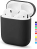 Захисний чохол для Airpods, ультратонкий силіконовий, сумісний з Airpods 1 та AirPods 2 (чорний)