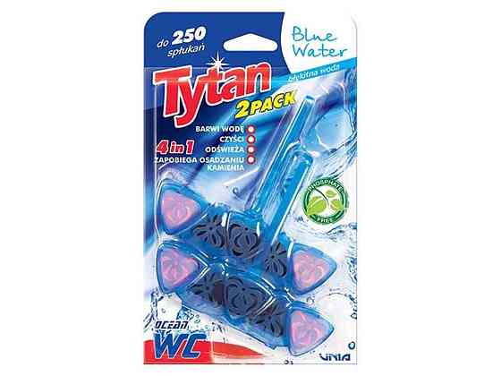 Блок для туалетів 2штх40г Чотирьохфазний 4в1 Blue Water Ocean ТМ TYTAN Київ