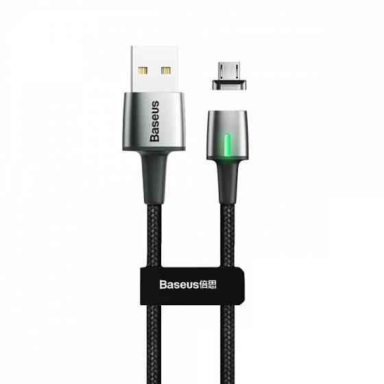 Магнітний кабель з наконечником Baseus Micro-USB CAMXC-E для заряджання та передавання даних (Чорний, 1м) Николаев