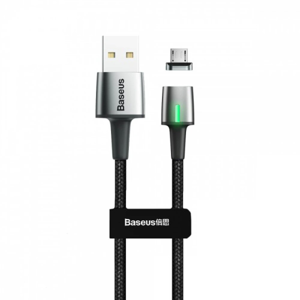 Магнітний кабель з наконечником Baseus Micro-USB CAMXC-E для заряджання та передавання даних (Чорний, 1м) Николаев - изображение 3