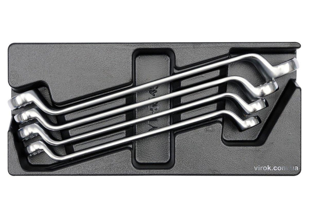 Вклад до інструментальної шафи YATO, ключі накидні вигнуті 21х23, 24х27, 25х28, 30х32 мм, 4 шт. [8] Одеса - фото 1