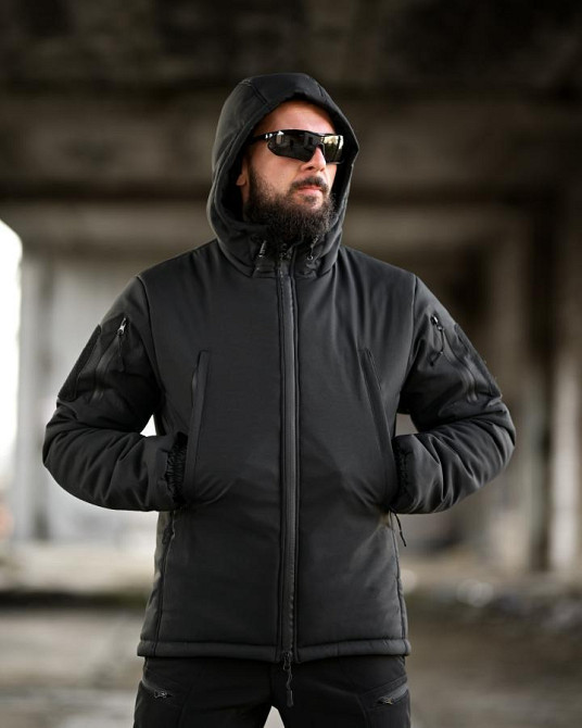 Зимний тактический костюм PANCER черный ТР6498 Одесса - изображение 15