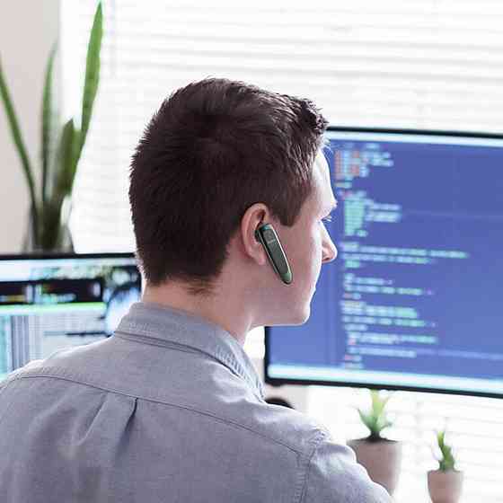 Bluetooth бездротова гарнітура HOCO E60 Brightness business Bluetooth гарнітура, колір чорний 6931474751058 Одеса
