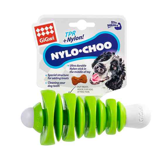 Игрушка для собак Кость Стикбон GiGwi Nylo-choo, нейлон, резина, 15 см Киев