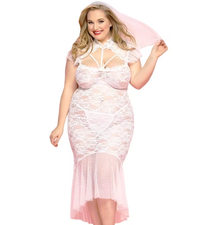 Кружевное белое платье невесты Желанная Jaylee L/XL Sex Aura Киев