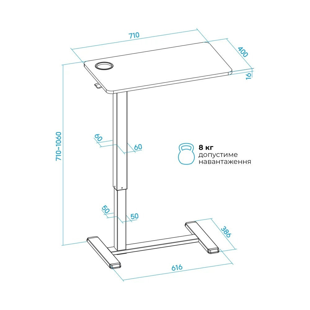 Комп'ютерний стіл OfficePro ODM270DW ( 25222 ) Харьков - изображение 10