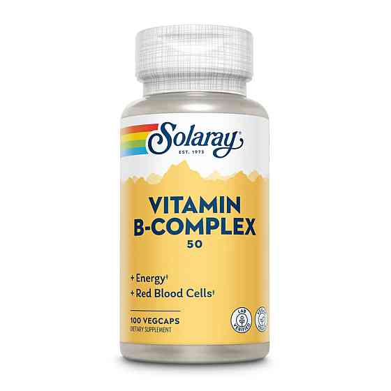 Комплекс витаминов группы B Solaray Vitamin B-Complex 50 50mg 100 vcaps Киев