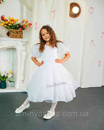 Плаття Біле ошатне для дівчинки р.31 (116-128) Кривий Ріг