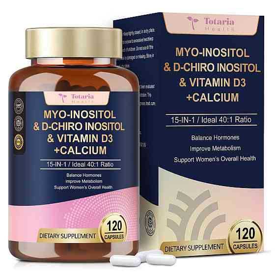 MYO+D-CHIRO INOSITOL 120caps 40serv 60serv Луцьк