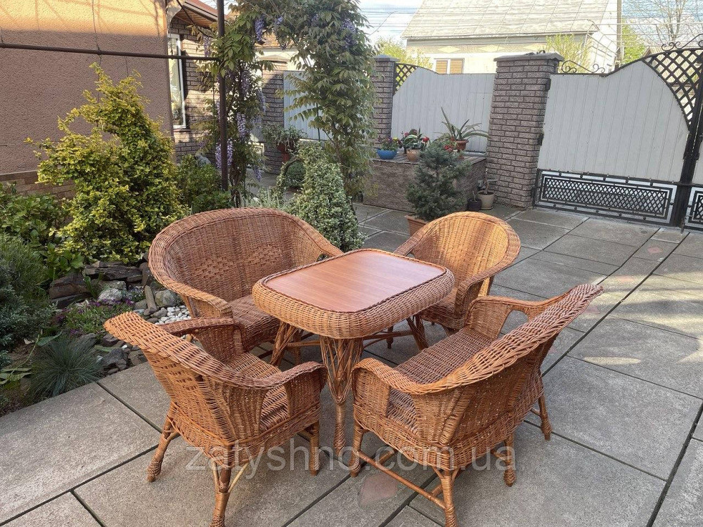 Плетеная мебель из лозы  с 2 диванами Киев - изображение 4