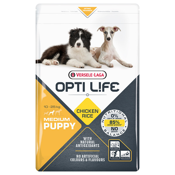 Opti Life Puppy Medium ОПТИ ЛАЙФ ЩЕНОК СРЕДНИХ сухой суперпремиум корм для щенков средних пород Киев - изображение 1