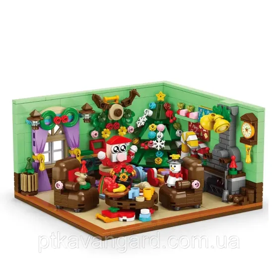 Новорічний адвент календар конструктор різдвяна кімната 669 деталей 24 бокса 9159 Хмельницький