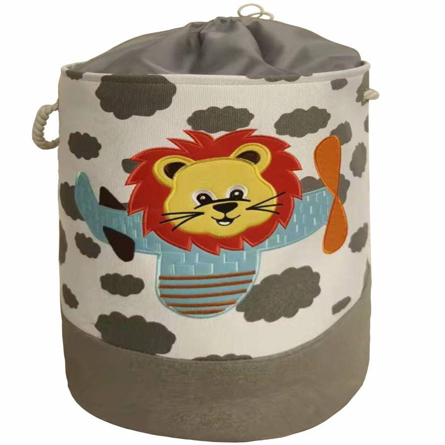 Корзина для игрушек/белья на шнуровке Lovely Svi - 45х35 см Серый Лев Киев - изображение 1