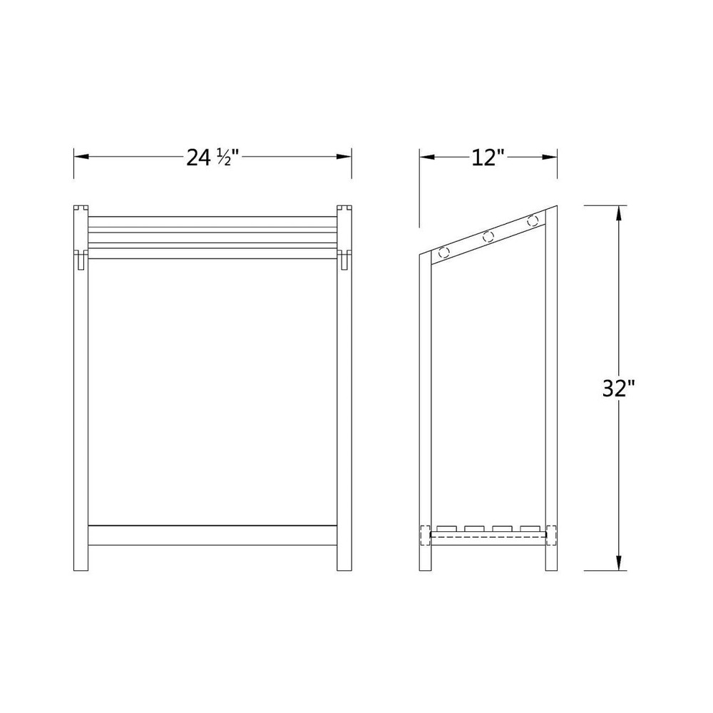 Стойка-вешалка напольная 