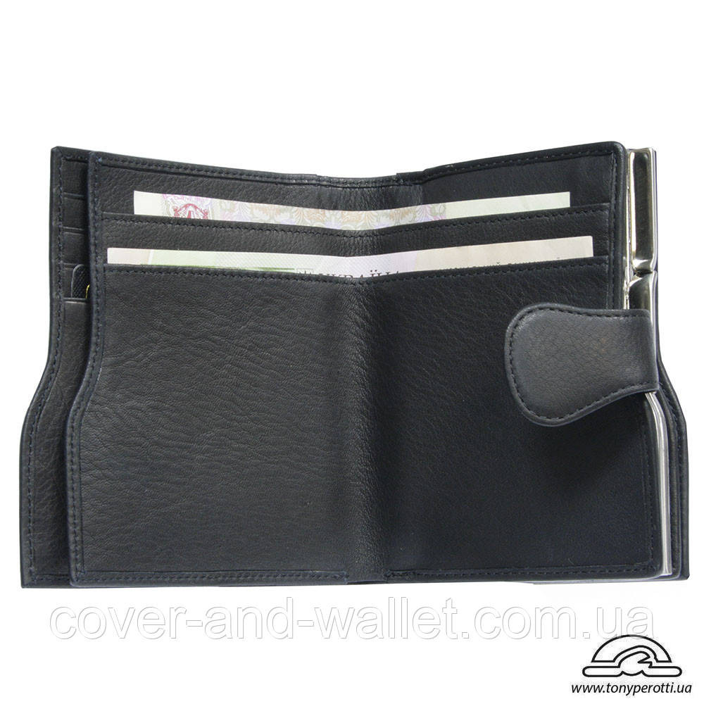 Вертикальний жіночий гаманець із натуральної шкіри середнього розміру Tony Perotti Contatto 2656 Київ - фото 5