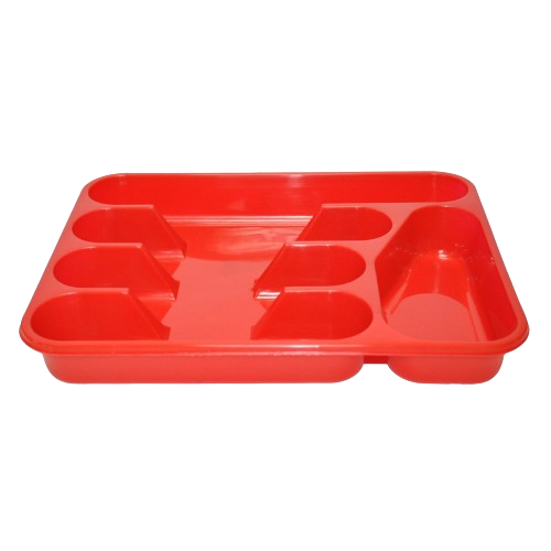 Лоток для столового приладдя пластик червоний 149-01 Ламела Житомир
