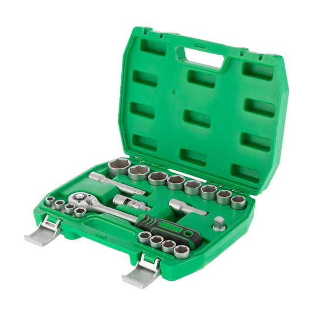 Набір інструментів INTERTOOL 21од., 1/2" - для набір інструменту в пластиковому кейсі Львів - фото 1