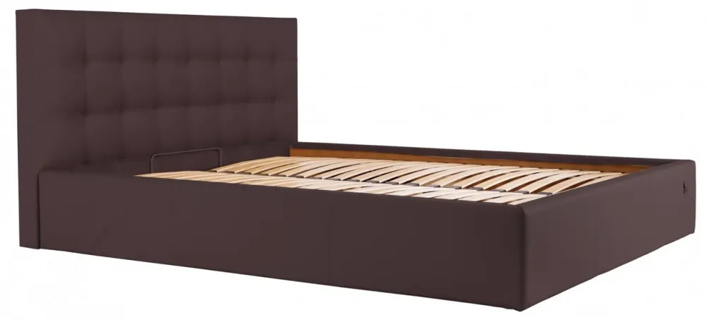 Кровать Chester New Comfort 140 х 200 см Fly 2231 С подъемным механизмом и нишей для белья Темно-коричневый Киев - изображение 2