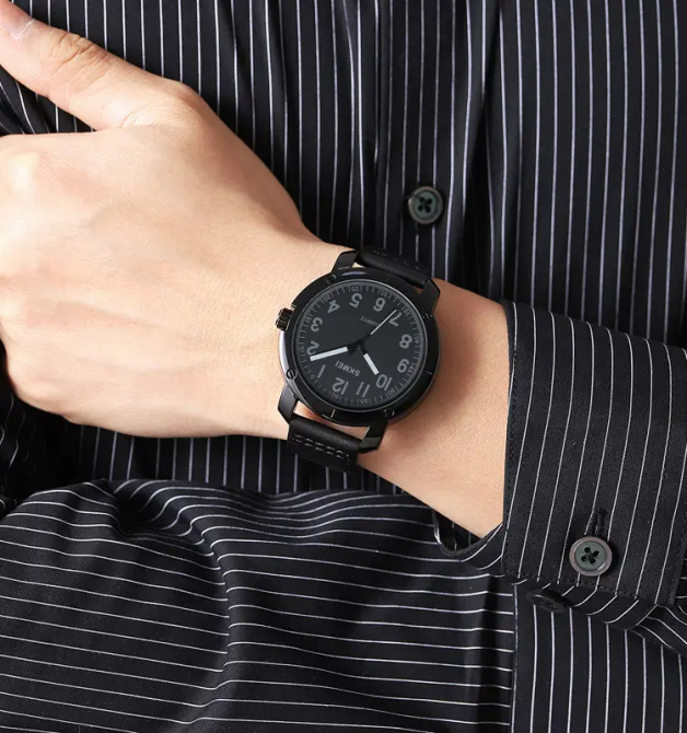 Классические наручные мужские часы Skmei 1987 Черные Винница - изображение 9