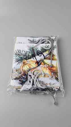 Новорічні паперові, подарункові пакети з ручкою Чашка 16/16/8-029 (12 шт) Харків