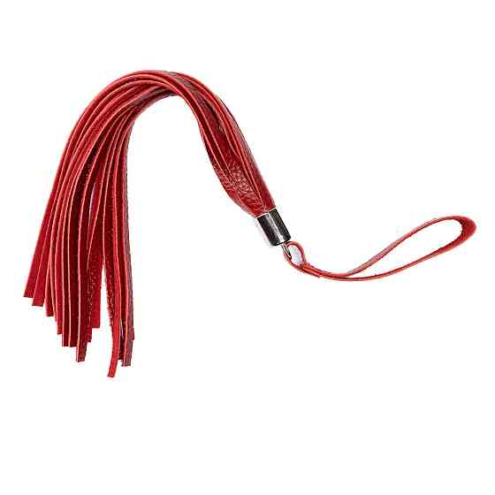 Флоггер из натуральной кожи Flirty Soft Leather - Red, BM-00025 Sex Aura Киев