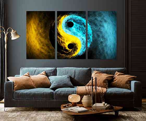 Модульна картина у вітальню/ спальню Інь-Янь ART-110_3A 70х130 см Київ