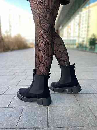 BIZONI Черевики жіночі BIZONI 215/1 чорні (зима, замша натуральна) (5687) Коломия