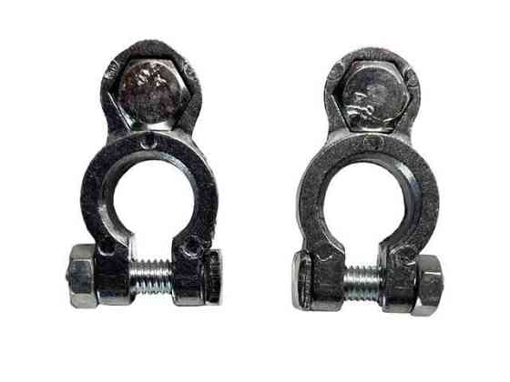 Клеммы на дизельный двигатель 180N-мотоблок 195N, к-т 2 шт.: 