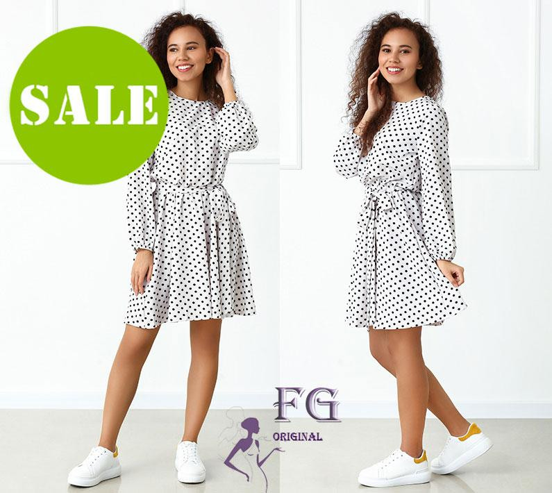 Платье с длинными рукавами в горошек Софи Киев - изображение 1