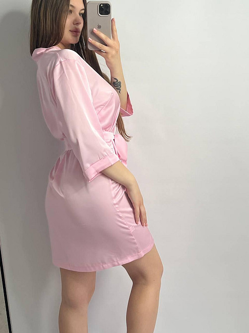 Халат женский шелковый под пояс Зефирный XL Харьков - изображение 2