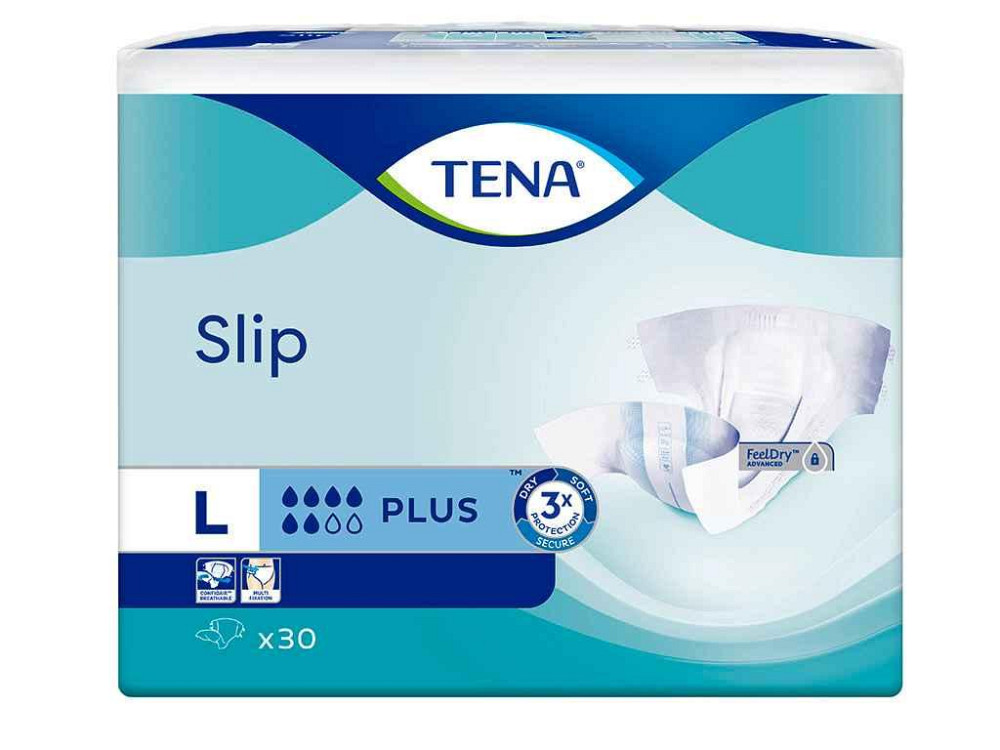 Подгузники взрослые 6-п. Slip Plus Large L 30 шт ТМ TENA Solmir Киев - изображение 1