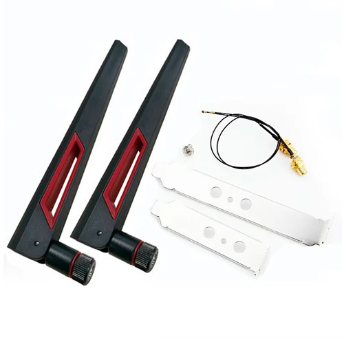 Антенна Wi-Fi 2шт 2.4–5 ГГц 10 дБи с кабелем MHF4, для модулей Intel AX200, AX210, адаптеров PCIe Киев - изображение 2