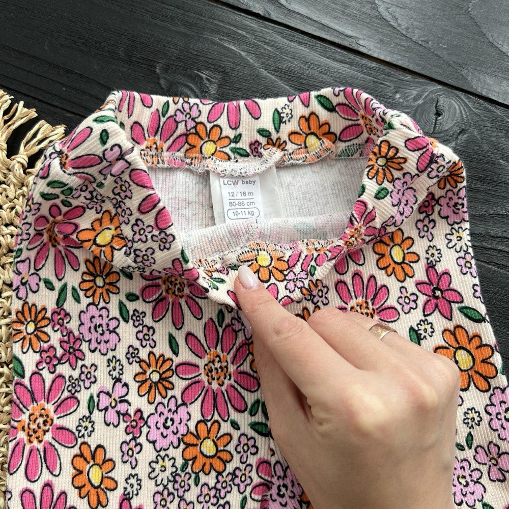 Дитячі Штани для Дівчаток у Рубчику Білий 4-5 років (104-110см) пакунок малюка Киев - изображение 2