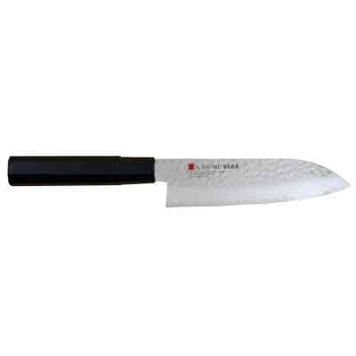 Кухонный нож Kasumi Kuro Damascus Santoku 165 mm (K-35017) Винница