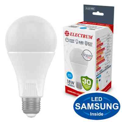 Лампочка Electrum A80 18W PA LS-33 Elegant E27 6500K (A-LS-1453) Вінниця
