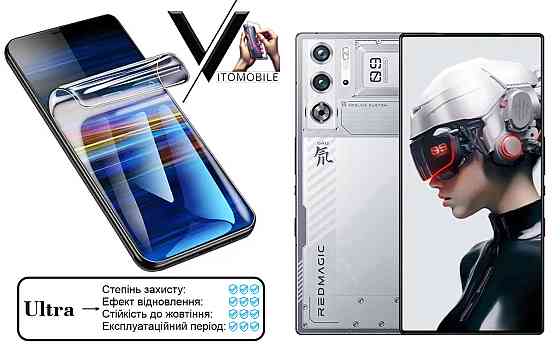 Поліуретанова плівка Ultra для nubia Red Magic 9 Pro, 9 Pro+ – мінімальна товщина, максимальний захист! Київ