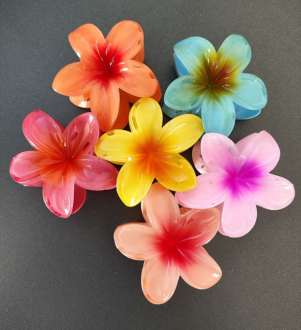 Заколка-крабік квітка Жовтий Смела - изображение 2