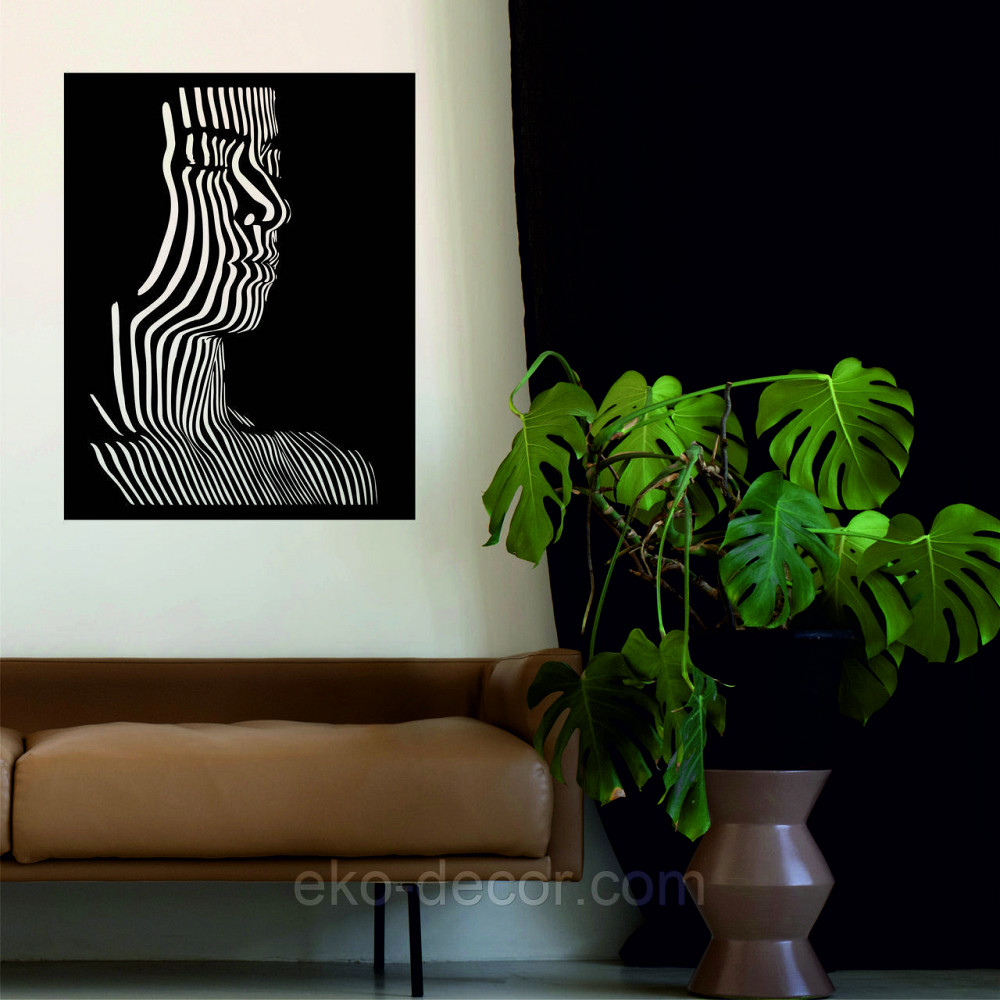 Декоративное настенное Панно «Силуэт женщины», Декор на стену Киев - изображение 5