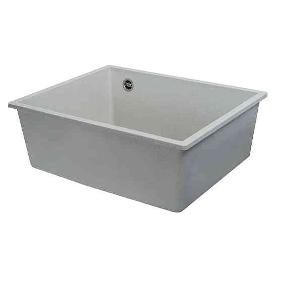 Гранітна мийка для кухні VALESO OASIS 5444 матова Біла в крапку Коломыя