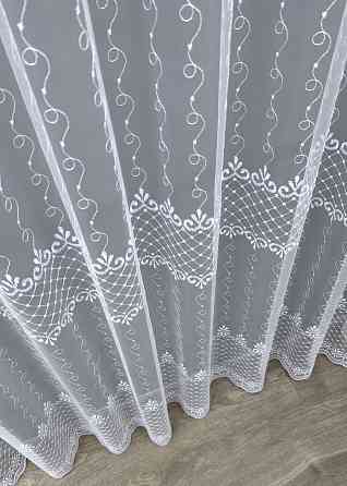 Тюль фатин з вишивкою колір холодний білий 1731т Київ