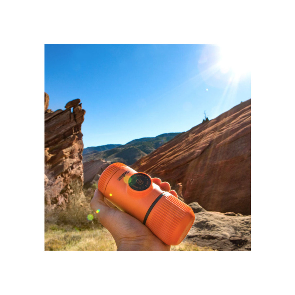 Портативна еспресо-кавоварка Wacaco Nanopresso помаранчева, механічна, для меленої кави Киев - изображение 6