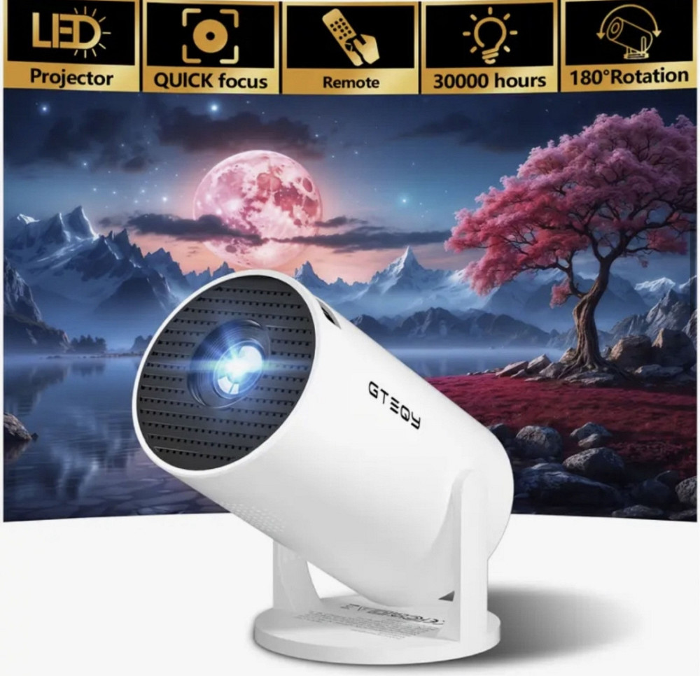 Домашний кинотеатр/офисный проектор с питанием через USB, совместимый с ПК, Харьков - изображение 1