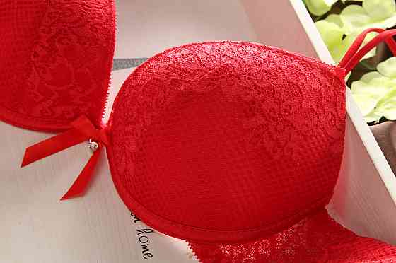 Комплект нижнего белья женский красный 85В Киев