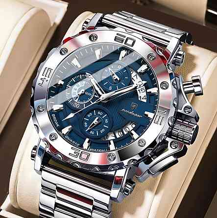 Годинник чоловічий наручний Poedagar Crucial Сріблястий Вінниця