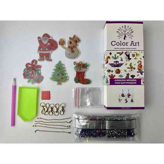 Набір брелків алмазна викладка "Стіч" BR44, 6 шт, з інструментами Вінниця