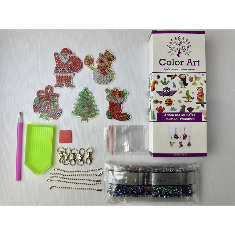 Набір брелків алмазна викладка "Стіч" BR44, 6 шт, з інструментами Вінниця - фото 2