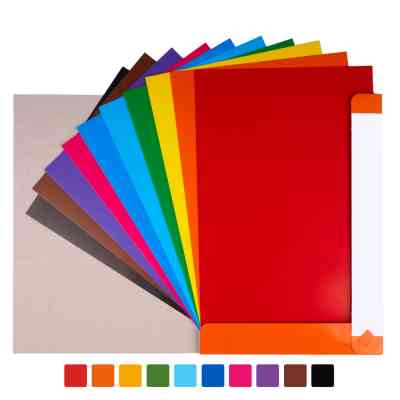 Кольоровий картон Yes односторонній А4 Orange Line 10 аркушів (954895) Вінниця