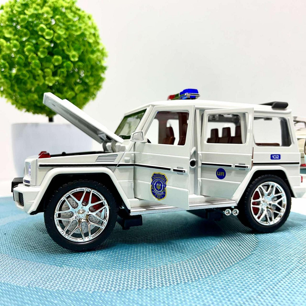Машинка Авто Експерт Поліція інерція звук підсвічування двері багажник капот відкриваються 1:24 Біла (32968) Чернигов - изображение 4