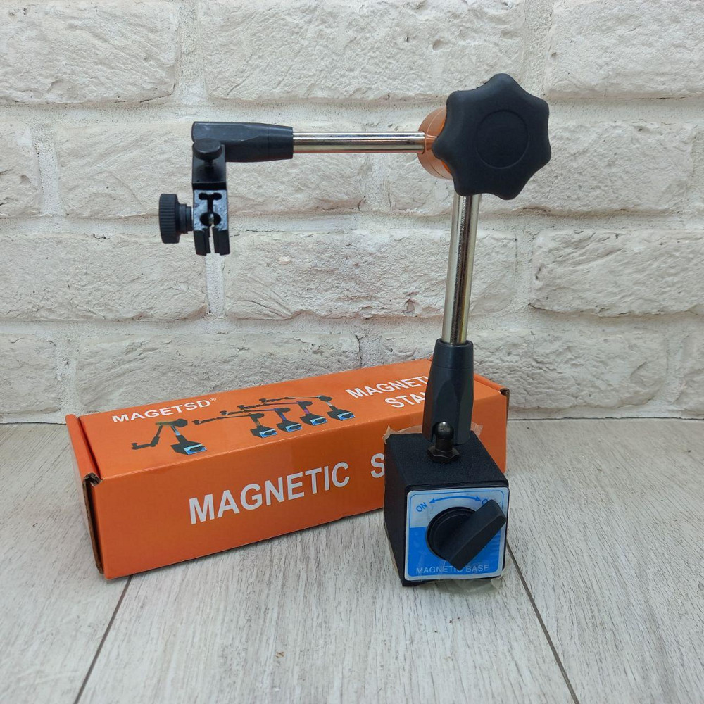 Шарнирная магнитная стойка 400 мм – большая измерительная стойка с магнитным основанием для индикатора. Харьков - изображение 1