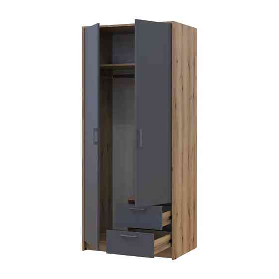 Шкаф для одежды Doros Ронди Дуб Артизан/Графит 2ДСП 82х52х195 DRS-011657 (80737804) Львов